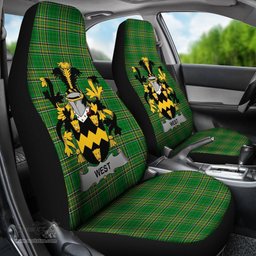 Irish West Coat of Arms Family Crest Ireland Car Seat Cover Irish National Tartan Irish County Car Seat Cover