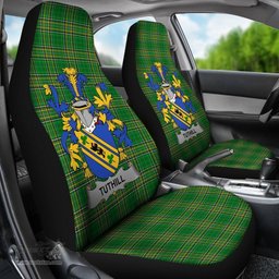 Irish Tuthill Coat of Arms Family Crest Ireland Car Seat Cover Irish National Tartan Irish County Car Seat Cover