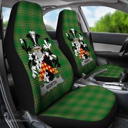 Irish Worth or McWorth Coat of Arms Family Crest Ireland Car Seat Cover Irish National Tartan Irish County Car Seat Cover