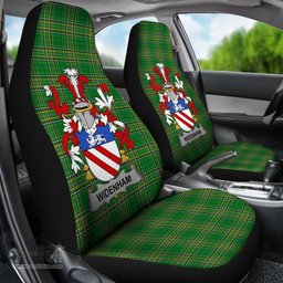 Irish Widenham Coat of Arms Family Crest Ireland Car Seat Cover Irish National Tartan Irish County Car Seat Cover