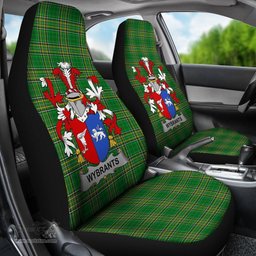 Irish Wybrants Coat of Arms Family Crest Ireland Car Seat Cover Irish National Tartan Irish County Car Seat Cover