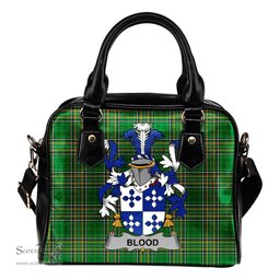 Irish Blood Coat of Arms Family Crest Ireland Shoulder Handbag Irish National Tartan Irish County Handbag