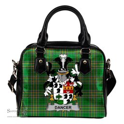 Irish Dancer Coat of Arms Family Crest Ireland Shoulder Handbag Irish National Tartan Irish County Handbag