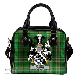 Irish Cuffe Coat of Arms Family Crest Ireland Shoulder Handbag Irish National Tartan Irish County Handbag