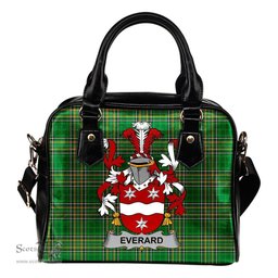 Irish Everard Coat of Arms Family Crest Ireland Shoulder Handbag Irish National Tartan Irish County Handbag