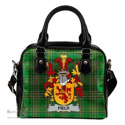Irish Field Coat of Arms Family Crest Ireland Shoulder Handbag Irish National Tartan Irish County Handbag