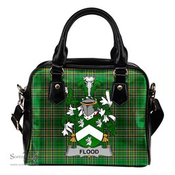 Irish Flood Coat of Arms Family Crest Ireland Shoulder Handbag Irish National Tartan Irish County Handbag