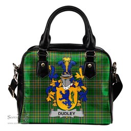 Irish Dudley Coat of Arms Family Crest Ireland Shoulder Handbag Irish National Tartan Irish County Handbag