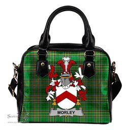 Irish Morley Coat of Arms Family Crest Ireland Shoulder Handbag Irish National Tartan Irish County Handbag