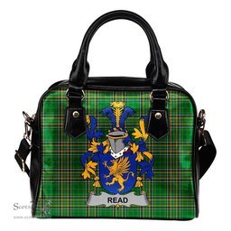 Irish Read Coat of Arms Family Crest Ireland Shoulder Handbag Irish National Tartan Irish County Handbag