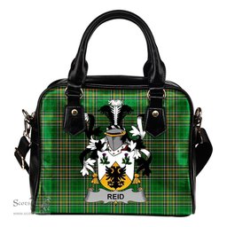 Irish Reid Coat of Arms Family Crest Ireland Shoulder Handbag Irish National Tartan Irish County Handbag