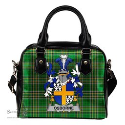 Irish Osborne Coat of Arms Family Crest Ireland Shoulder Handbag Irish National Tartan Irish County Handbag