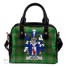 Irish Meath Coat of Arms Family Crest Ireland Shoulder Handbag Irish National Tartan Irish County Handbag