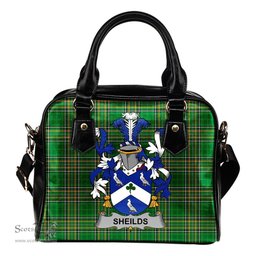 Irish Sheilds Coat of Arms Family Crest Ireland Shoulder Handbag Irish National Tartan Irish County Handbag