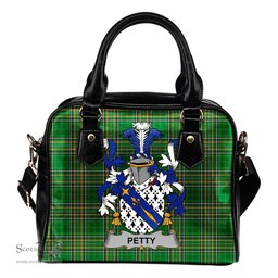 Irish Petty Coat of Arms Family Crest Ireland Shoulder Handbag Irish National Tartan Irish County Handbag