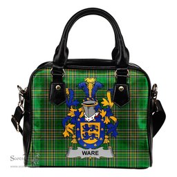 Irish Ware Coat of Arms Family Crest Ireland Shoulder Handbag Irish National Tartan Irish County Handbag