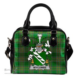Irish Wycombe Coat of Arms Family Crest Ireland Shoulder Handbag Irish National Tartan Irish County Handbag