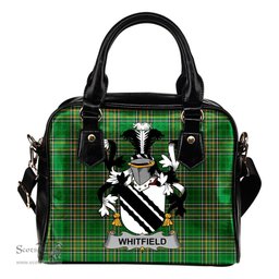 Irish Whitfield Coat of Arms Family Crest Ireland Shoulder Handbag Irish National Tartan Irish County Handbag