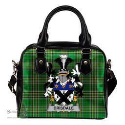 Irish Drisdale Coat of Arms Family Crest Ireland Shoulder Handbag Irish National Tartan Irish County Handbag