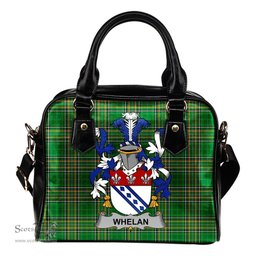 Irish Whelan Coat of Arms Family Crest Ireland Shoulder Handbag Irish National Tartan Irish County Handbag