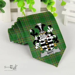 Irish Batt Coat of Arms Family Crest Ireland Neck Tie Irish National Tartan Irish County Tie