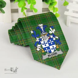 Irish Blood Coat of Arms Family Crest Ireland Neck Tie Irish National Tartan Irish County Tie