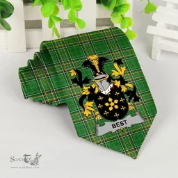 Irish Best Coat of Arms Family Crest Ireland Neck Tie Irish National Tartan Irish County Tie