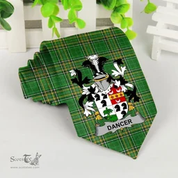 Irish Dancer Coat of Arms Family Crest Ireland Neck Tie Irish National Tartan Irish County Tie