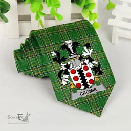 Irish Cromie Coat of Arms Family Crest Ireland Neck Tie Irish National Tartan Irish County Tie