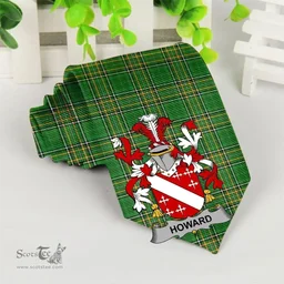Irish Howard Coat of Arms Family Crest Ireland Neck Tie Irish National Tartan Irish County Tie