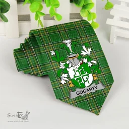 Irish Gogarty Coat of Arms Family Crest Ireland Neck Tie Irish National Tartan Irish County Tie