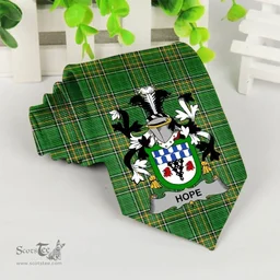Irish Hope Coat of Arms Family Crest Ireland Neck Tie Irish National Tartan Irish County Tie