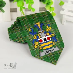 Irish Torway Coat of Arms Family Crest Ireland Neck Tie Irish National Tartan Irish County Tie
