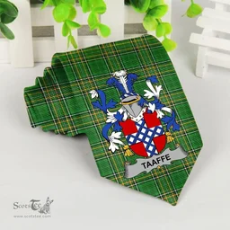 Irish Taaffe Coat of Arms Family Crest Ireland Neck Tie Irish National Tartan Irish County Tie