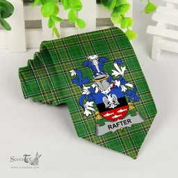 Irish Rafter Coat of Arms Family Crest Ireland Neck Tie Irish National Tartan Irish County Tie