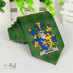 Irish Orpen Coat of Arms Family Crest Ireland Neck Tie Irish National Tartan Irish County Tie