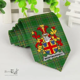 Irish Montmorency Coat of Arms Family Crest Ireland Neck Tie Irish National Tartan Irish County Tie