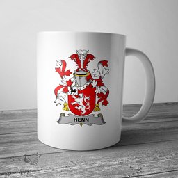 Irish Henn Coat of Arms Family Crest Ireland Mug Irish Mug