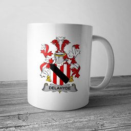 Irish Delahyde Coat of Arms Family Crest Ireland Mug Irish Mug