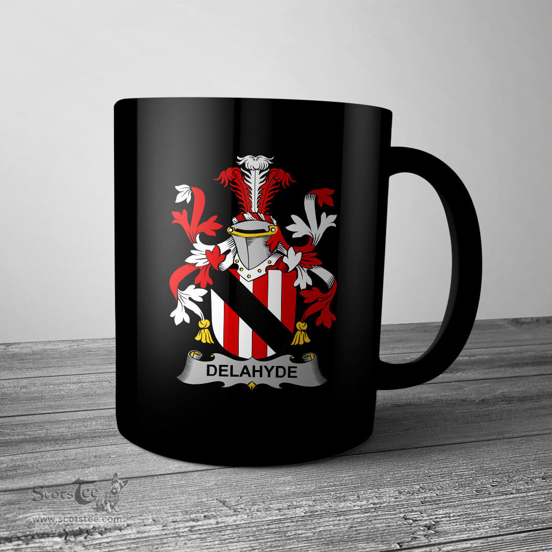 Irish Delahyde Coat of Arms Family Crest Ireland Mug Irish Mug