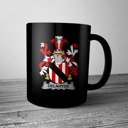 Irish Delahyde Coat of Arms Family Crest Ireland Mug Irish Mug