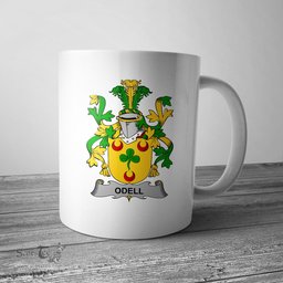 Irish Odell Coat of Arms Family Crest Ireland Mug Irish Mug