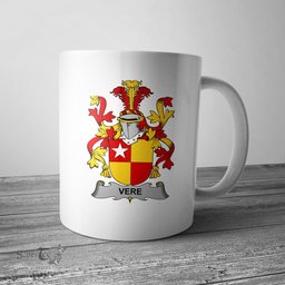 Irish Vere Coat of Arms Family Crest Ireland Mug Irish Mug