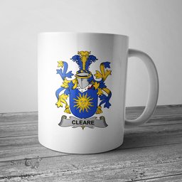 Irish Cleare Coat of Arms Family Crest Ireland Mug Irish Mug