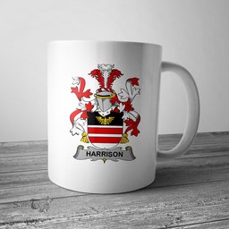 Irish Harrison Coat of Arms Family Crest Ireland Mug Irish Mug