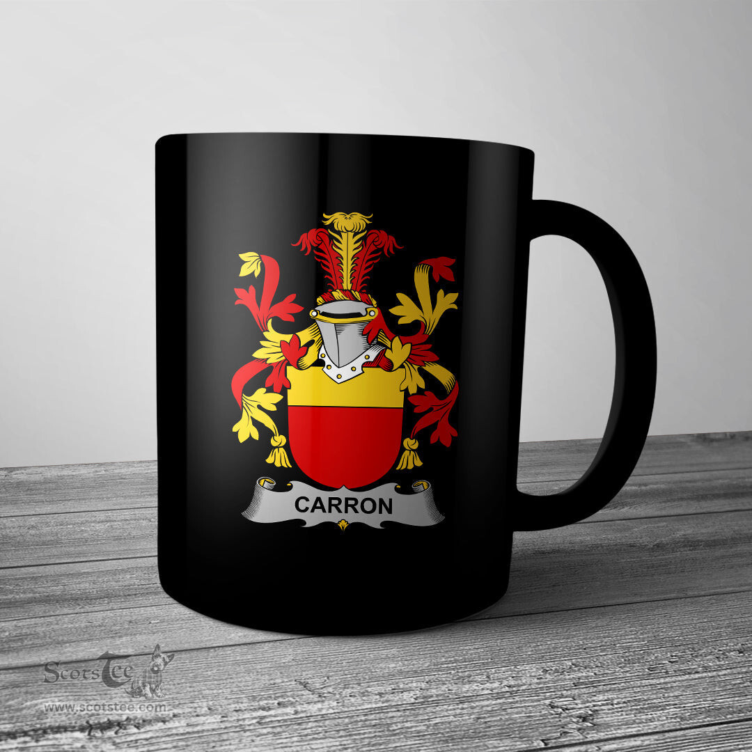 Irish Carron Coat of Arms Family Crest Ireland Mug Irish Mug