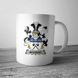 Irish McCourt Coat of Arms Family Crest Ireland Mug Irish Mug