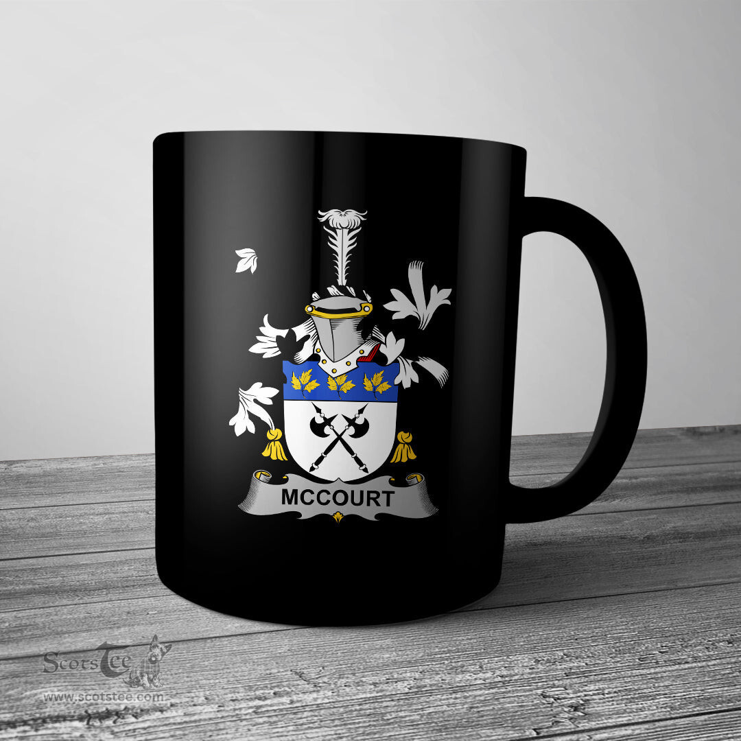 Irish McCourt Coat of Arms Family Crest Ireland Mug Irish Mug