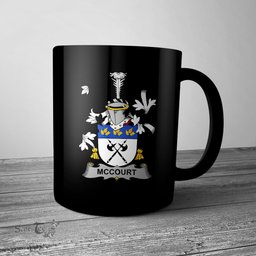 Irish McCourt Coat of Arms Family Crest Ireland Mug Irish Mug