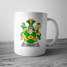 Irish Turley Coat of Arms Family Crest Ireland Mug Irish Mug